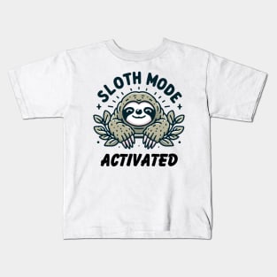 Sloth mode Kids T-Shirt